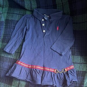 Ralph Lauren Navy Kids Button Down Shirt